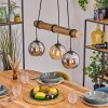 Koyoto Pendellampa, kullampa, Pendelbelysning Naturfärger, Svart, 3-ljuskällor
