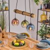 Koyoto Pendellampa, kullampa, Pendelbelysning Naturfärger, Svart, 3-ljuskällor