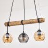 Koyoto Pendellampa, kullampa, Pendelbelysning Naturfärger, Svart, 3-ljuskällor