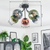 Koyoto Taklampa, kullampa 52 cm Blå, Grön, Klart, Kopparfärg, 5-ljuskällor