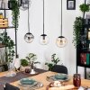 Gastor Pendellampa, kullampa, Pendelbelysning Amber, Klart, Rökfärger, 3-ljuskällor