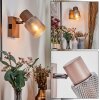 Nelar Vägglampa, Väggspotlight Brons, Krom, 1-ljuskällor