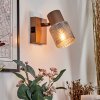 Nelar Vägglampa, Väggspotlight Brons, Krom, 1-ljuskällor
