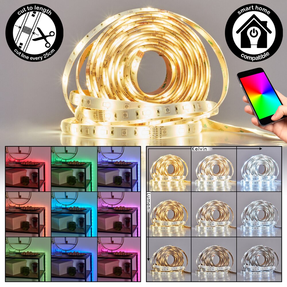 Rayen LED remsa LED Vit, 1-ljuskällor, Färgväxlare main product photo