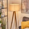Flemming Golvlampa Naturfärger, Svart, 1-ljuskällor