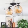 Koyoto Taklampa, kullampa Amber, 2-ljuskällor