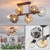Ripoll Taklampa, kullampa Amber, Klart, Rökfärger, 6-ljuskällor