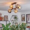 Ripoll Taklampa, kullampa Amber, Klart, Rökfärger, 6-ljuskällor