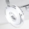 Prag Taklampa, Takstrålkastare LED Krom, 3-ljuskällor
