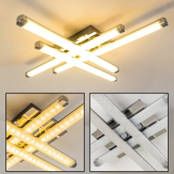 Deckenleuchte Taklampa LED Krom, 4-ljuskällor