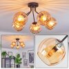 Koyoto Taklampa, kullampa 52 cm Amber, 5-ljuskällor