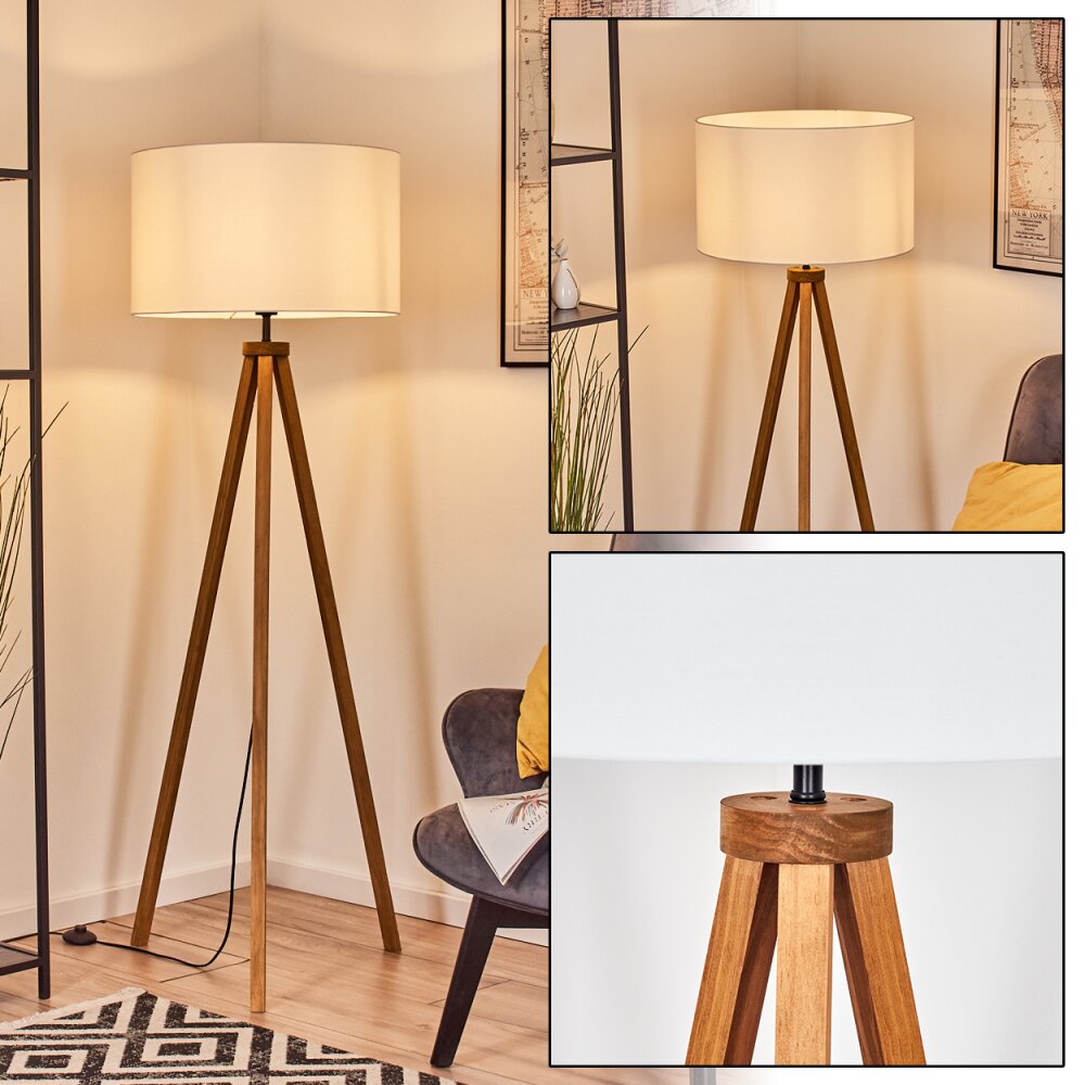 Flemming Golvlampa Naturfärger, Svart, 1-ljuskällor main product photo