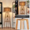 Flemming Golvlampa Naturfärger, Svart, 1-ljuskällor
