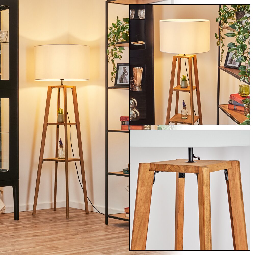 Flemming Golvlampa Naturfärger, Svart, 1-ljuskällor main product photo