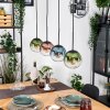 Gastor Pendellampa, kullampa, Pendelbelysning Blå, Grön, Klart, Kopparfärg, 4-ljuskällor