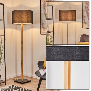 Flemming Golvlampa Naturfärger, Svart, 1-ljuskällor Flemming Golvlampa Naturfärger, Svart, 1-ljuskällor