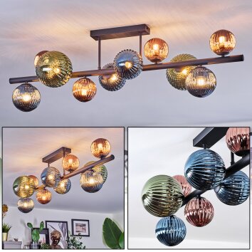 Chehalis Taklampa, kullampa Blå, Grön, Kopparfärg, 10-ljuskällor