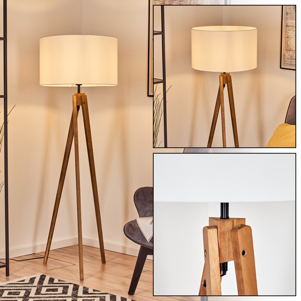 Flemming Golvlampa Naturfärger, Svart, 1-ljuskällor main product photo