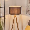 Flemming Golvlampa Naturfärger, Svart, 1-ljuskällor