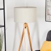 Flemming Golvlampa Naturfärger, Svart, 1-ljuskällor