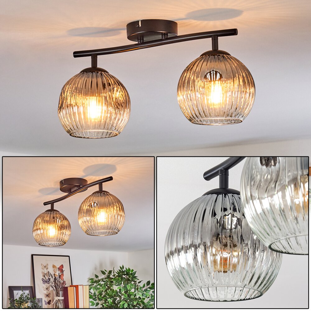 Ripoll Taklampa, kullampa Klart, Rökfärger, 2-ljuskällor main product photo