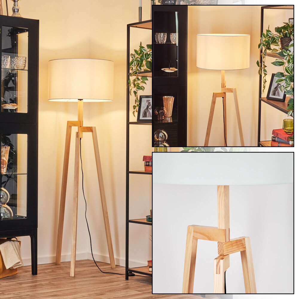 Flemming Golvlampa Naturfärger, Svart, 1-ljuskällor main product photo