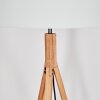 Flemming Golvlampa Naturfärger, Nickel matt, 1-ljuskällor