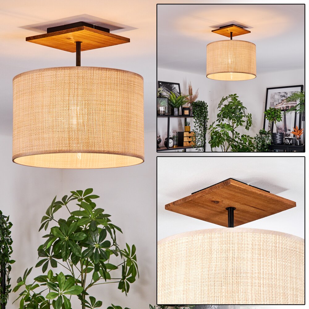 Sabadim Taklampa Naturfärger, Svart, 1-ljuskällor main product photo