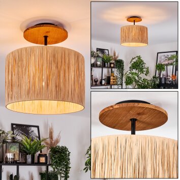 Granja Taklampa Naturfärger, Svart, 1-ljuskällor