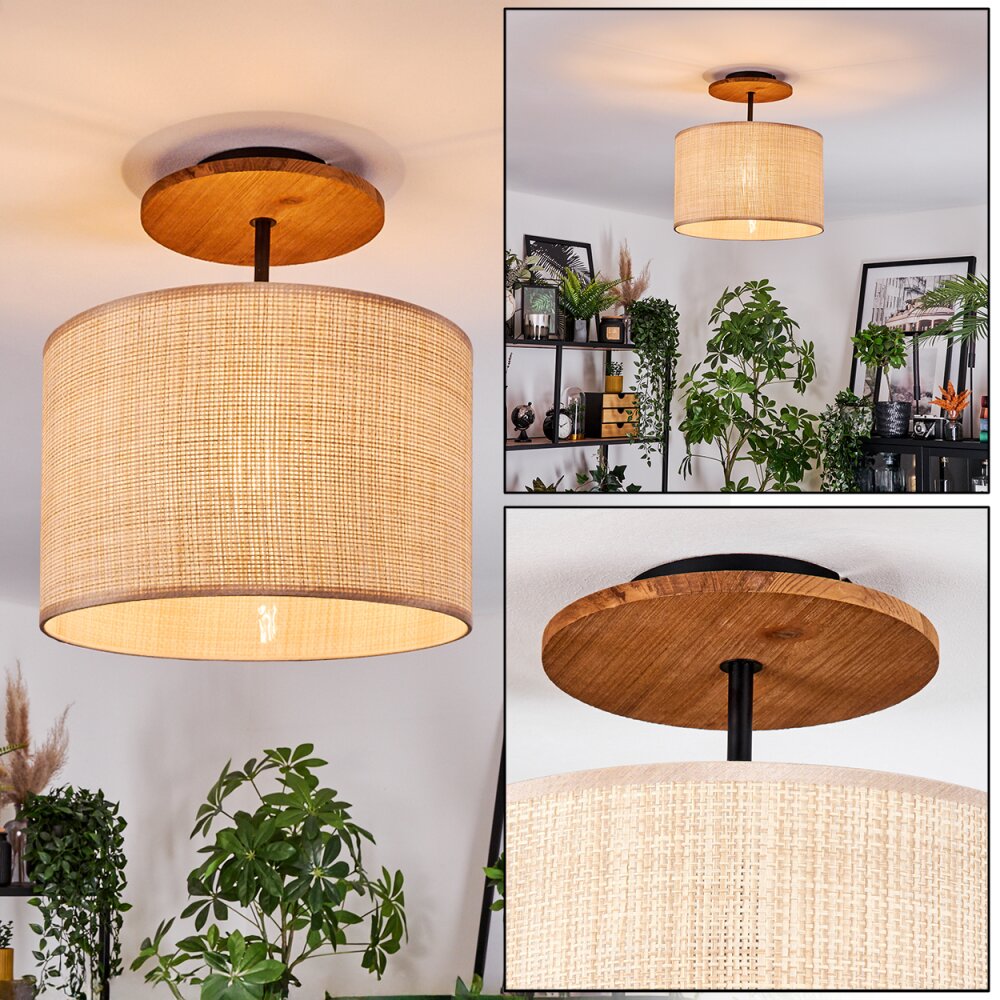 Sabadim Taklampa Naturfärger, Svart, 1-ljuskällor main product photo