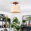 Sabadim Taklampa Naturfärger, Svart, 1-ljuskällor