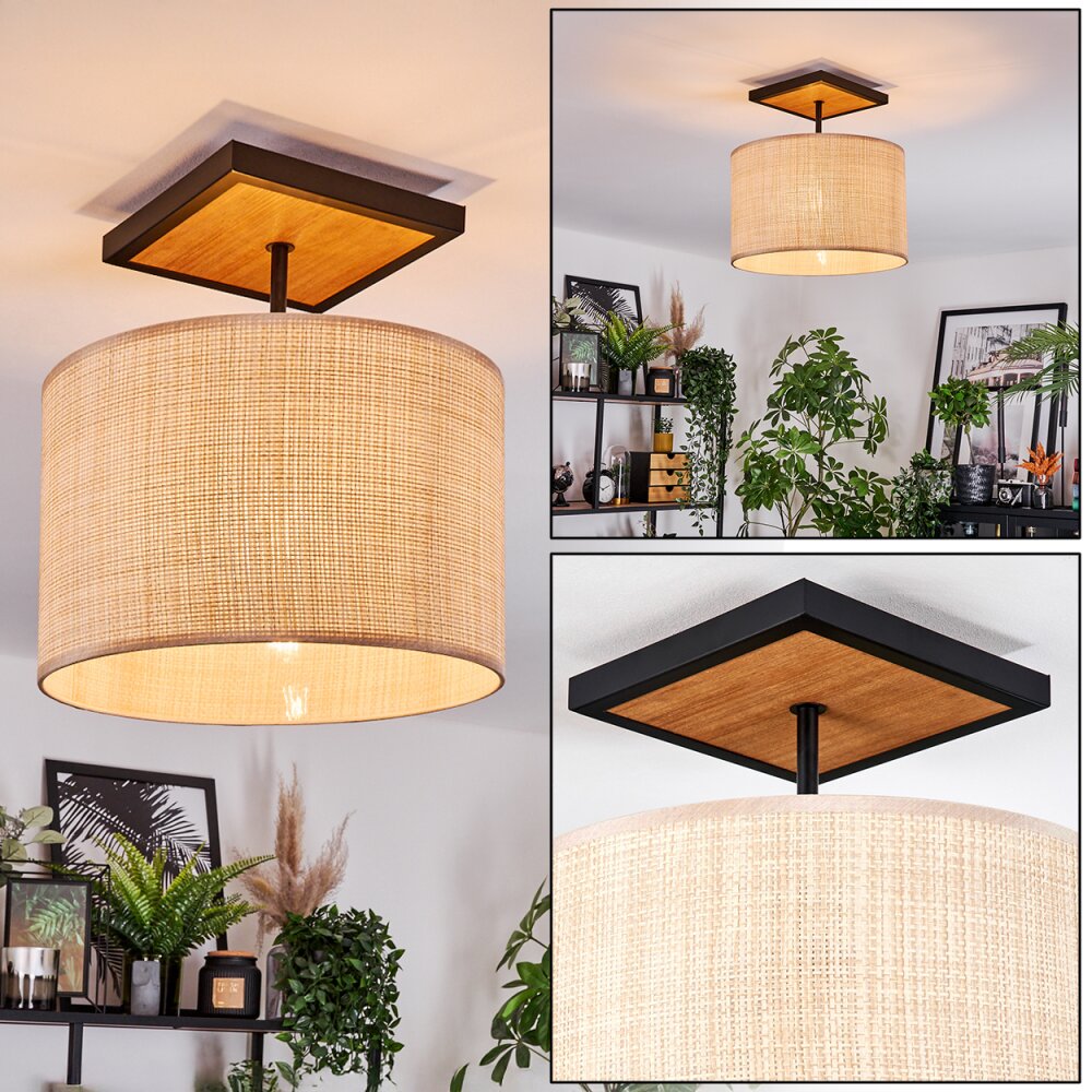 Sabadim Taklampa Naturfärger, Svart, 1-ljuskällor main product photo