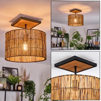 Cando Taklampa Naturfärger, Svart, 1-ljuskällor