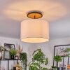 Bassagoda Taklampa Naturfärger, Svart, 1-ljuskällor