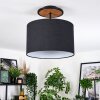 Bassagoda Taklampa Naturfärger, Svart, 1-ljuskällor