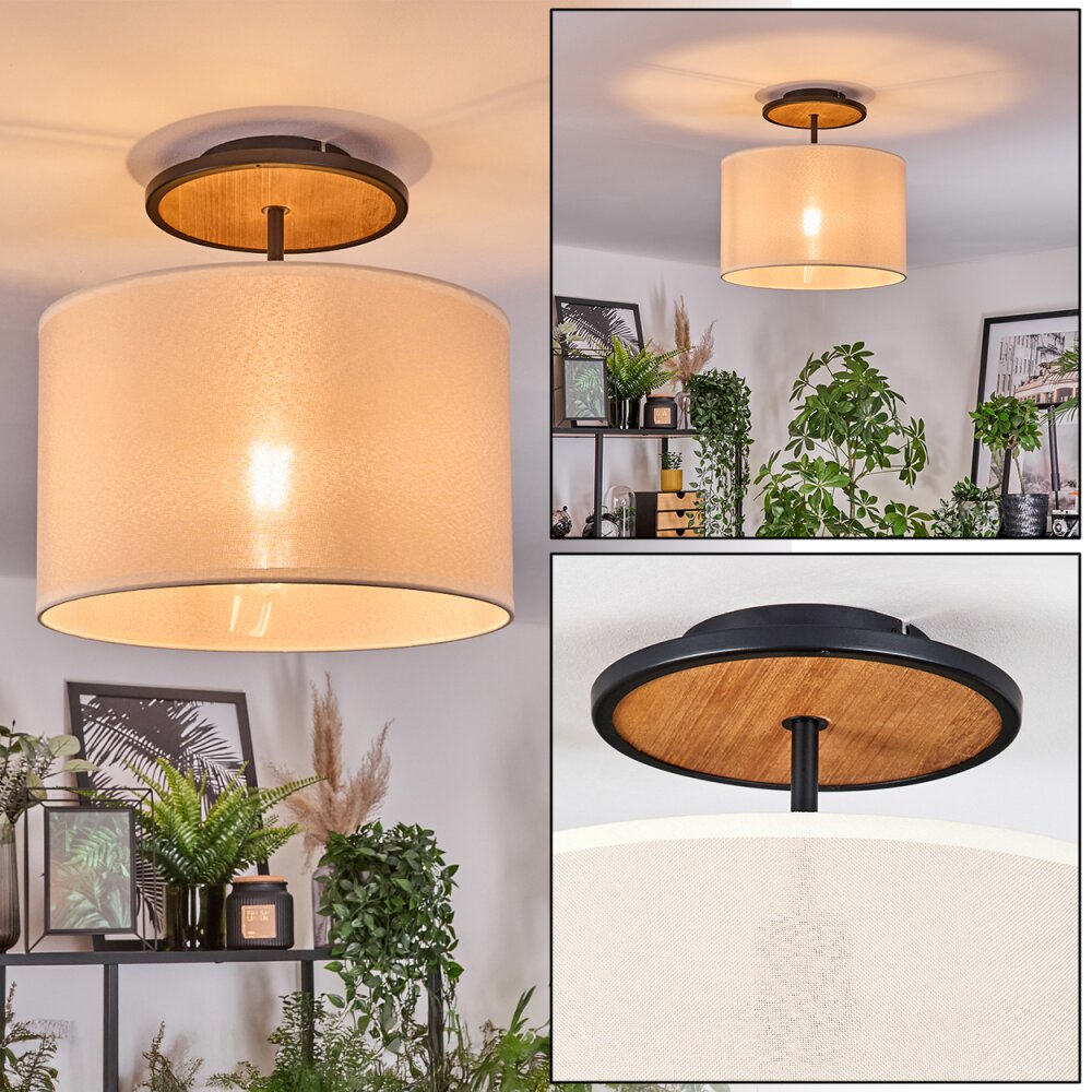 Bassagoda Taklampa Naturfärger, Svart, 1-ljuskällor main product photo