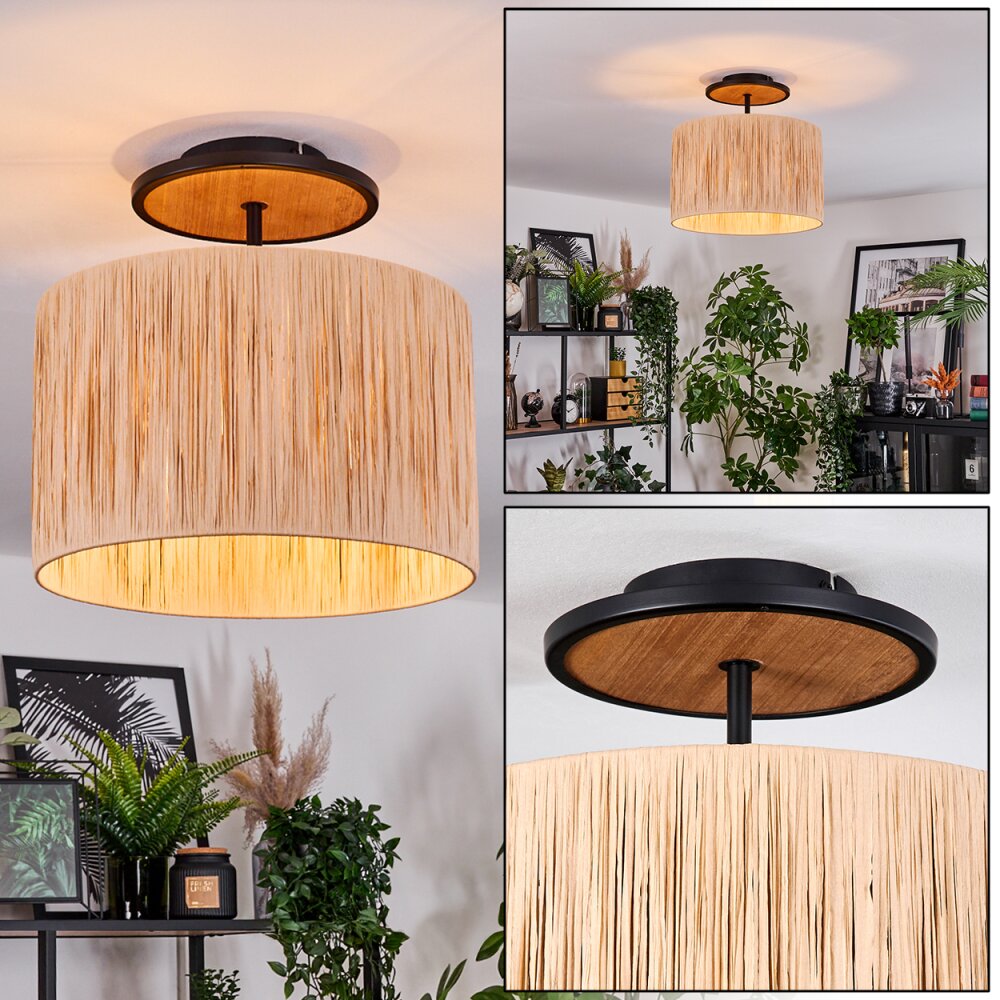 Granja Taklampa Naturfärger, Svart, 1-ljuskällor main product photo