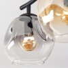 Ripoll Taklampa, kullampa Amber, Klart, Rökfärger, 2-ljuskällor