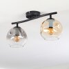 Ripoll Taklampa, kullampa Amber, Klart, Rökfärger, 2-ljuskällor