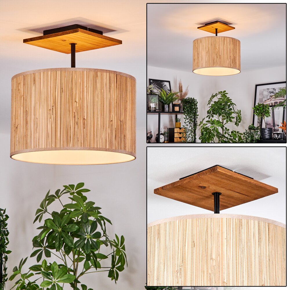 Bongal Taklampa Naturfärger, Svart, 1-ljuskällor main product photo