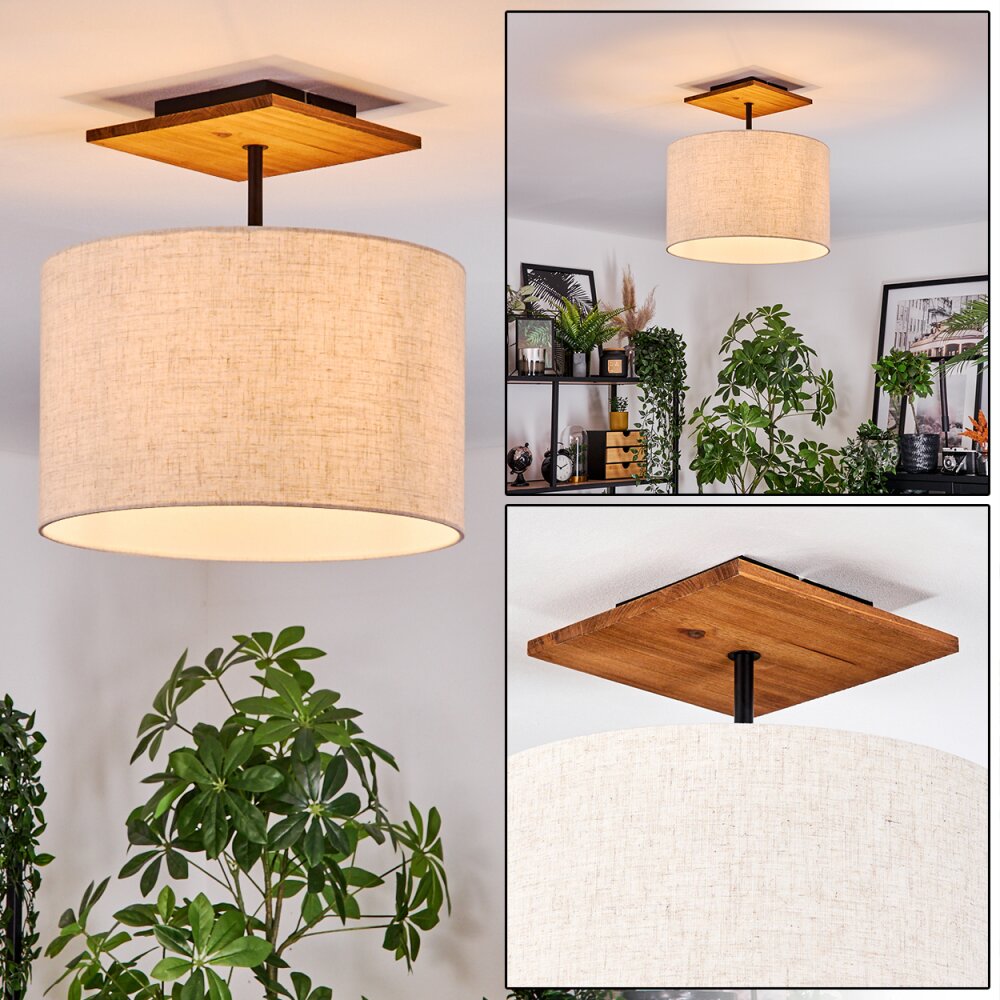 Bassagoda Taklampa Naturfärger, Svart, 1-ljuskällor main product photo
