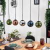 Gastor Pendellampa, kullampa, Pendelbelysning Blå, Krom, Grön, Kopparfärg, Rökfärger, 5-ljuskällor