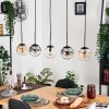 Gastor Pendellampa, kullampa, Pendelbelysning Amber, Klart, Rökfärger, 5-ljuskällor