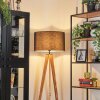 Flemming Golvlampa Naturfärger, Svart, 1-ljuskällor