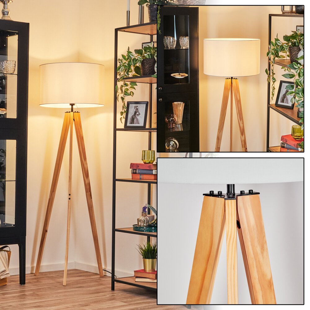 Flemming Golvlampa Naturfärger, Svart, 1-ljuskällor main product photo