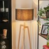 Flemming Golvlampa Naturfärger, Svart, 1-ljuskällor