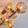 Ripoll Taklampa, kullampa Amber, 10-ljuskällor
