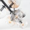 Koyoto Taklampa, kullampa Amber, Klart, Rökfärger, 10-ljuskällor