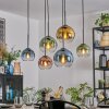 Koyoto Pendellampa, kullampa, Pendelbelysning Blå, Guld, Grön, Klart, Kopparfärg, 6-ljuskällor