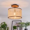 Ramila Taklampa Naturfärger, Svart, 1-ljuskällor